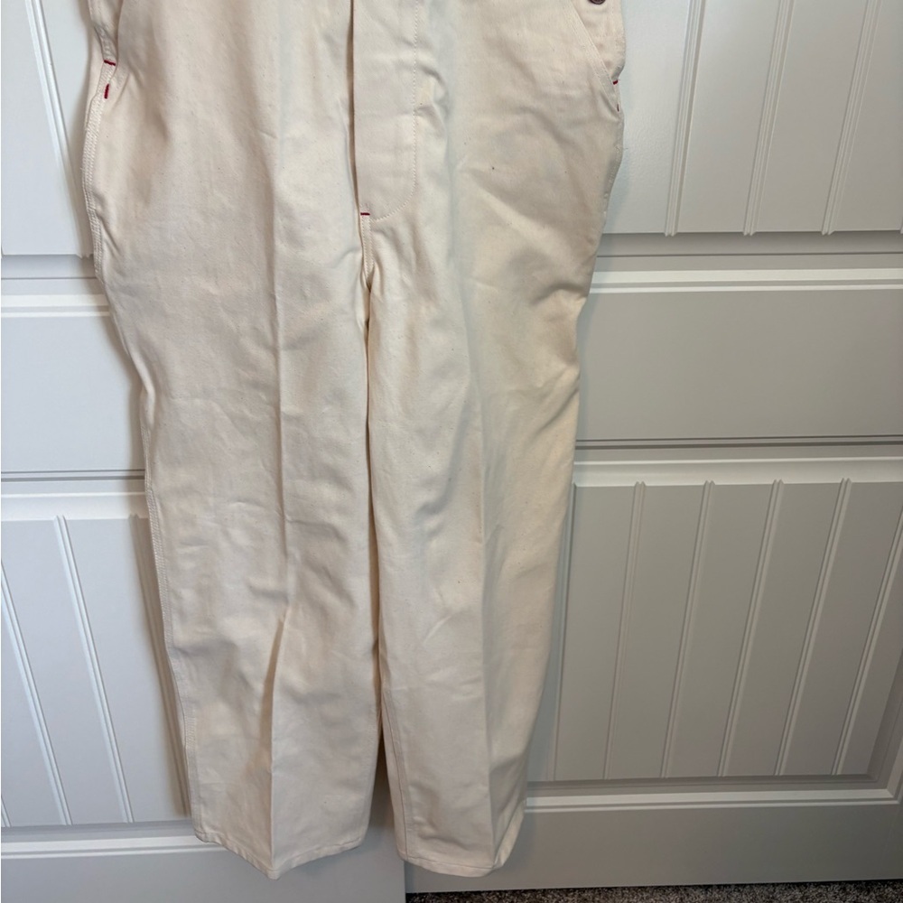 NWT vintage Bic Mac workwear cream overalls 
men’s size 36 x 29 - Picture 3 of 9